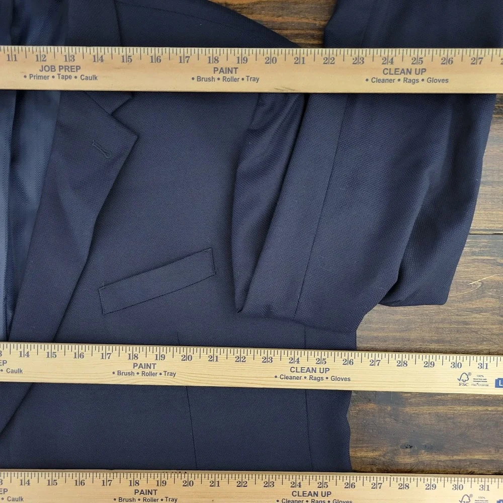 Joseph Abboud Men's Sport Coat Blazer Two Button Deep Navy Reda Super‎ 110s 50R